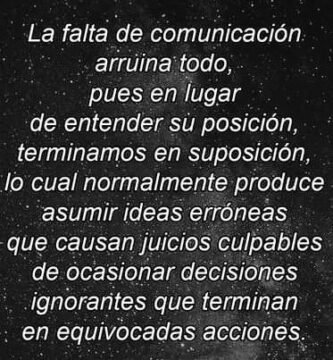 Poema de Farid Dieck....la importancia de la comunicación