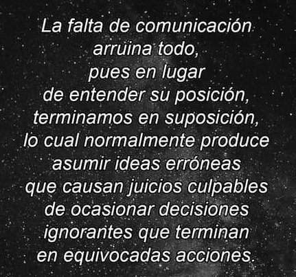 Poema de Farid Dieck....la importancia de la comunicación