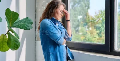 mujer de 40 años agotada de vivir para los demás y no para sí misma