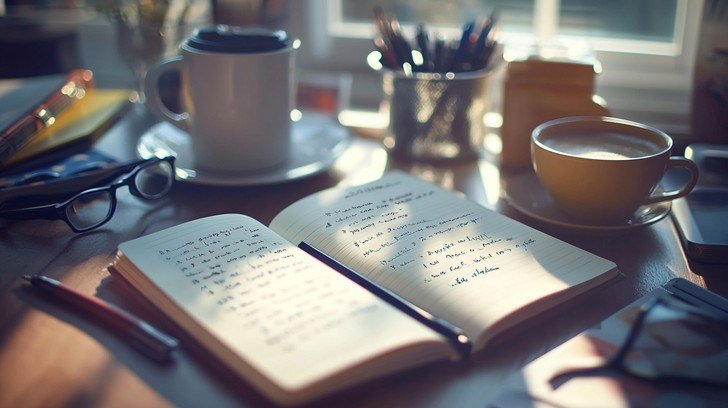 libreta y café: los diez minutos diarios protegidos